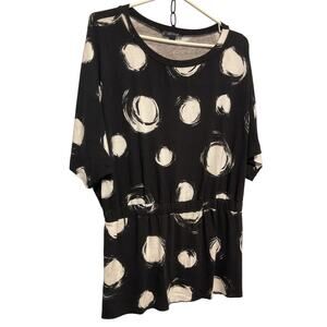 AK Anne Klein Top Black & White